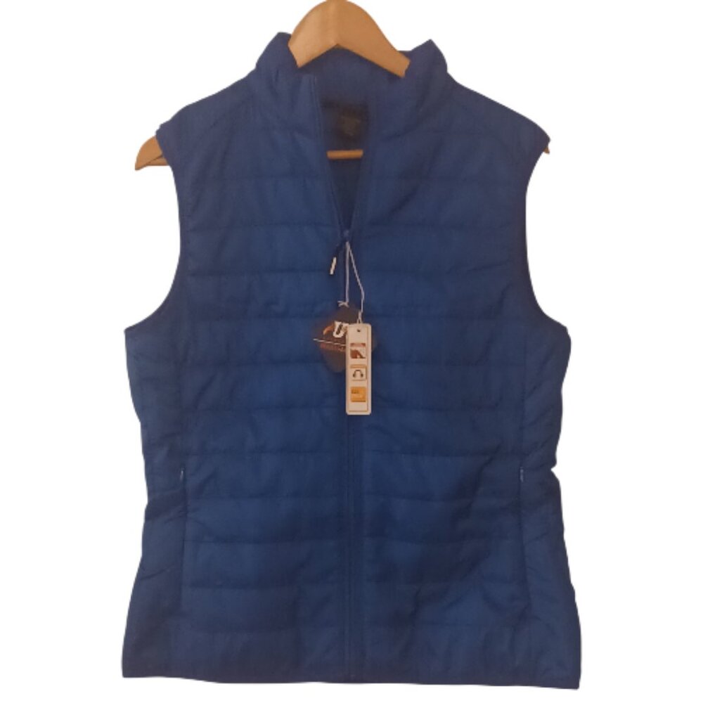 Core 365 Royal Blue Quilted Puffer Vest Size M - Picture 2 of 6